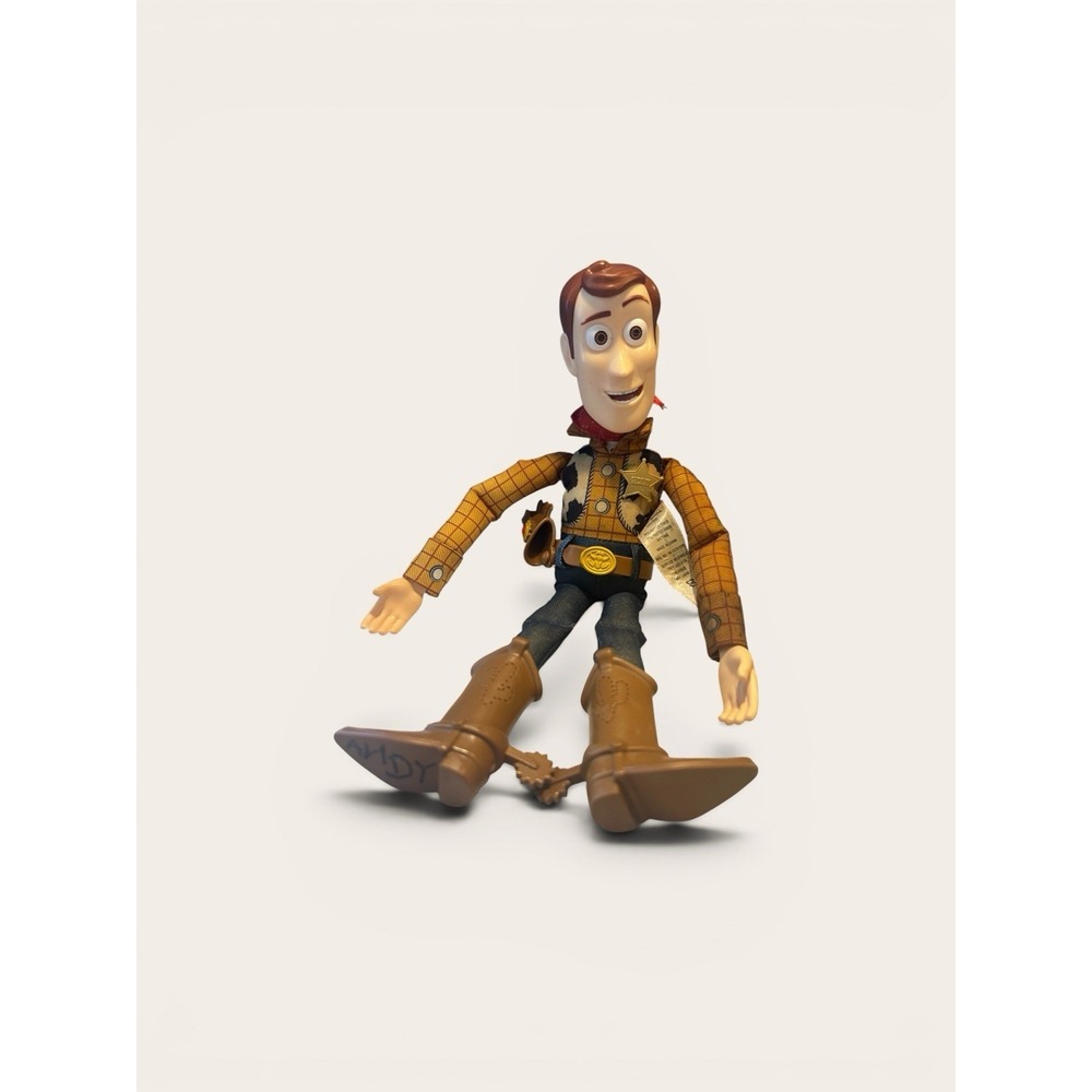 Disney Pixar Toy Story Woody Pull String Doll 12" Sheriff Talking Figure WORKS
